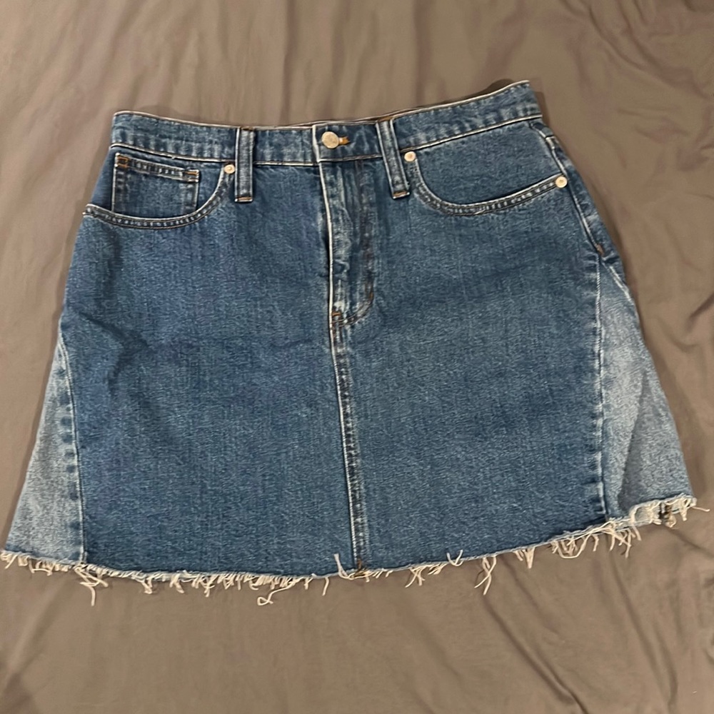 Madewell denim skirt